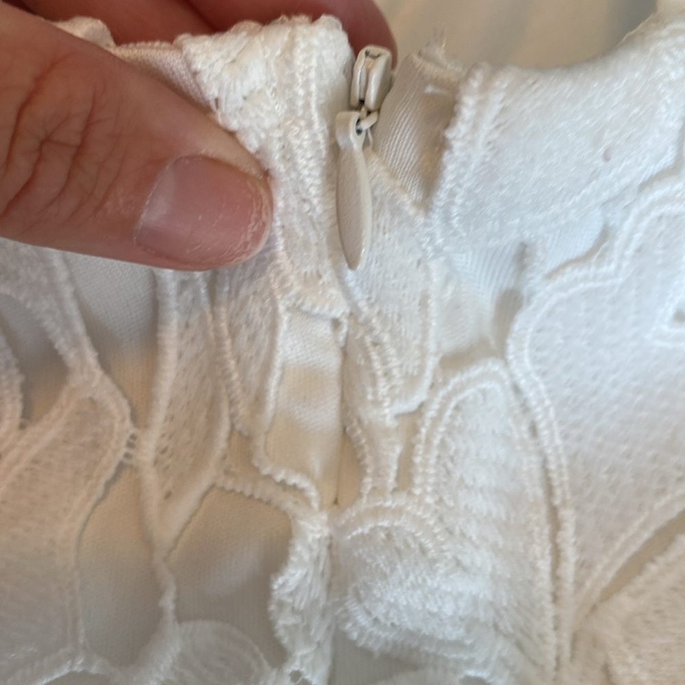 ASTR white lace spaghetti strap dress size XL - Picture 7 of 9
